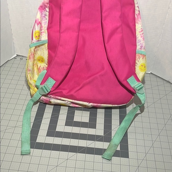 Colorful Tie-Dye Backpack with Smiley Faces - Picture 3 of 9